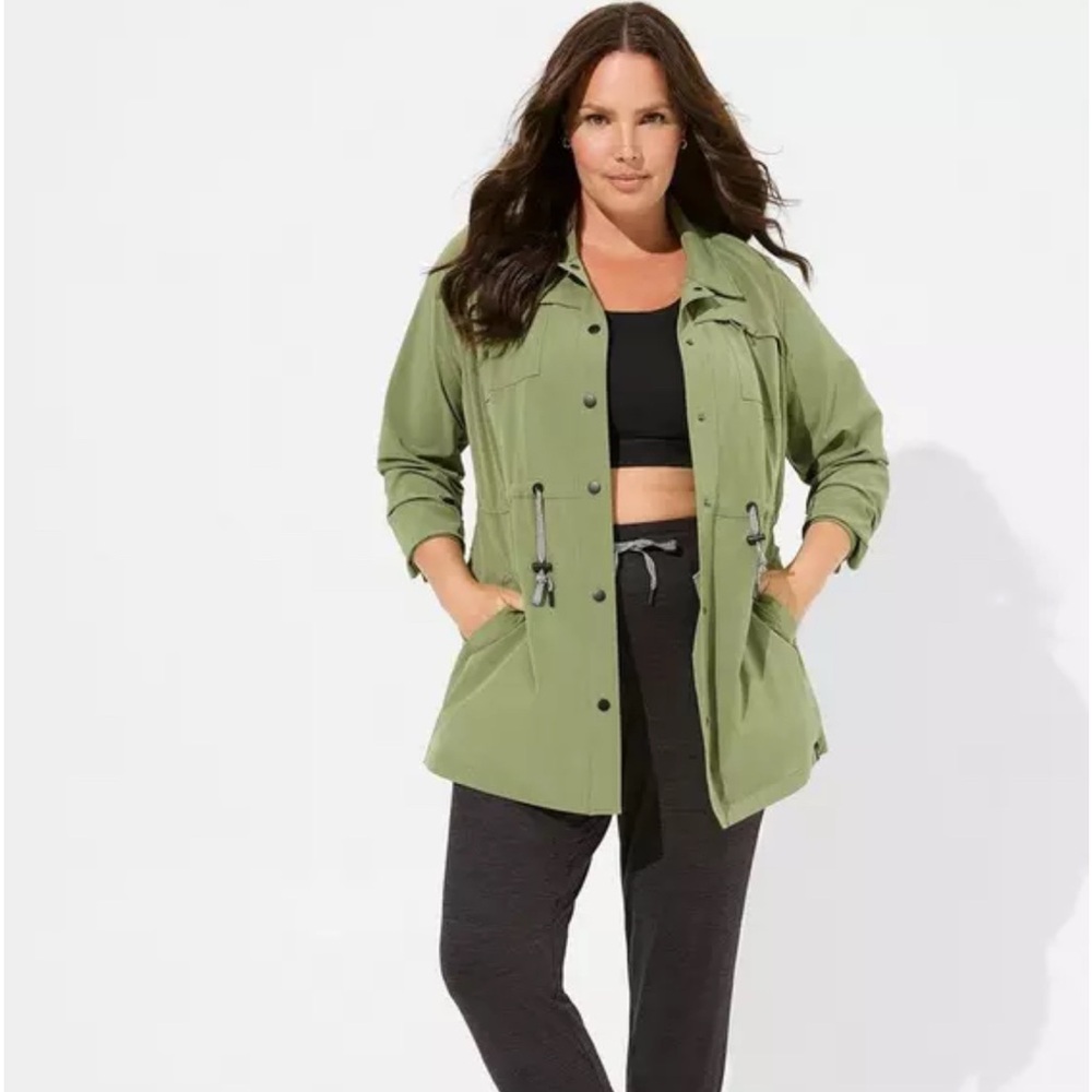 Olive Green torrid Women's Utility Jacket 3x